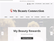 Tablet Screenshot of mybeautyconnection.com
